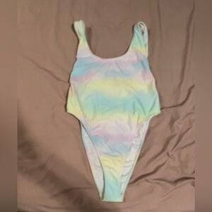 Pastel Tie-Dye One-Piece Swimsuit